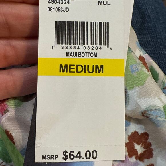 Isabella Rose Maui Floral Reversible Swim Bottom Sz M NWT - Picture 10 of 13